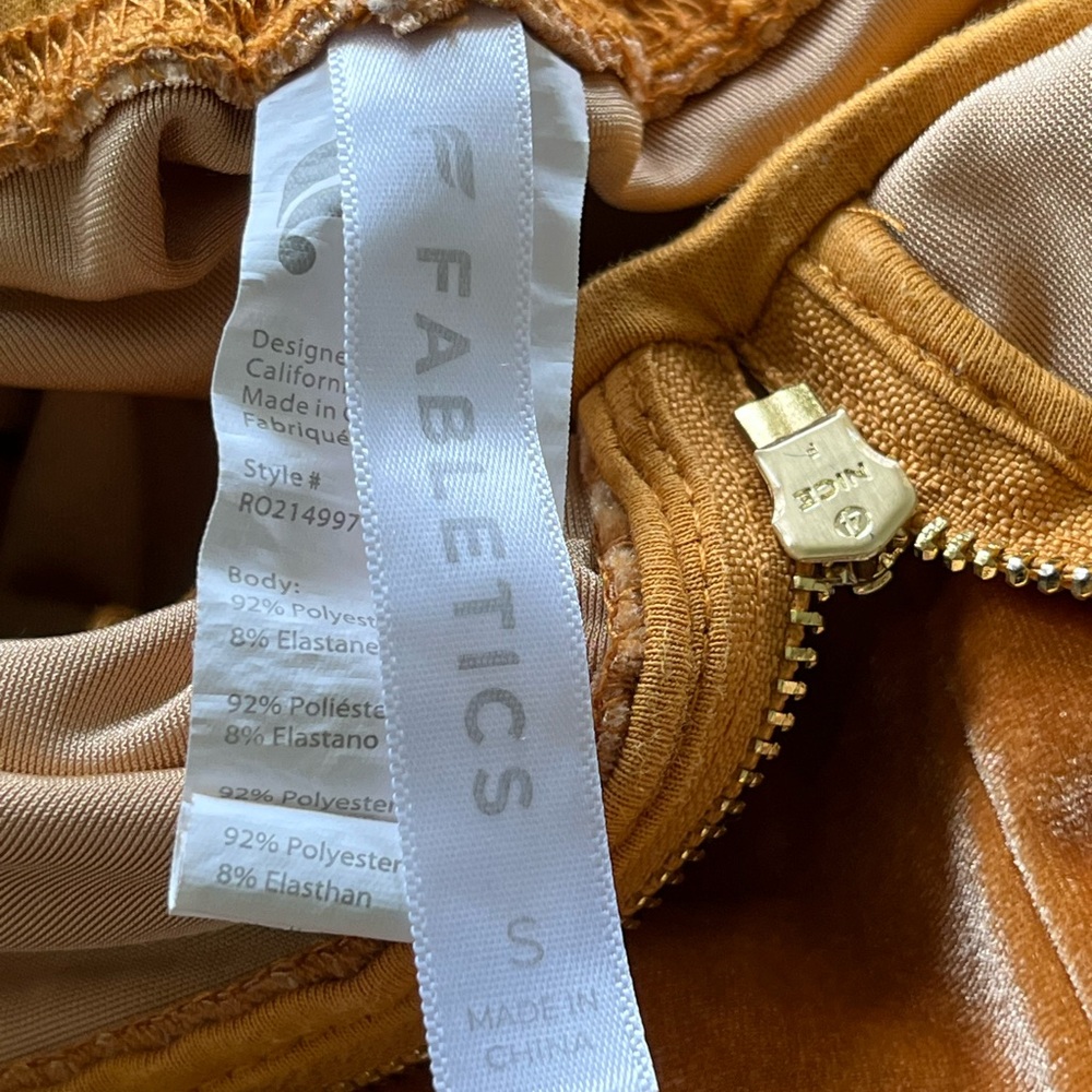 Fabletics Orange Velvet Jumpsuit - Picture 9 of 10
